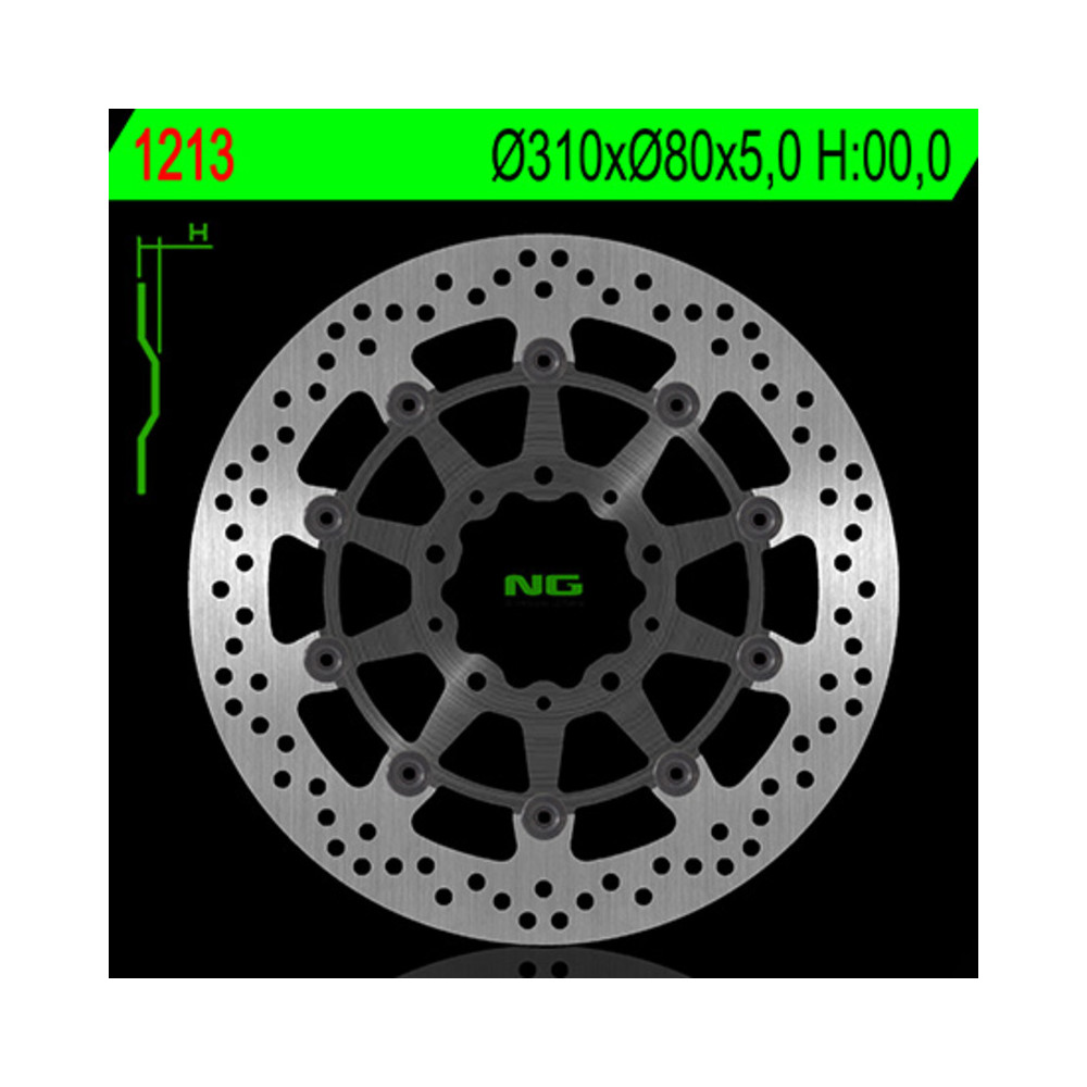 Disque de frein NG BRAKES flottant - 1213