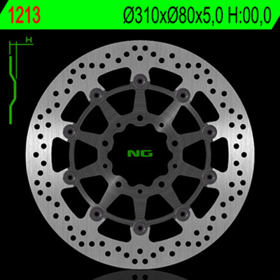 Disque de frein NG BRAKES flottant - 1213