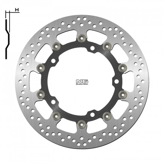 Disque de frein NG BRAKES Flottant - 1708G