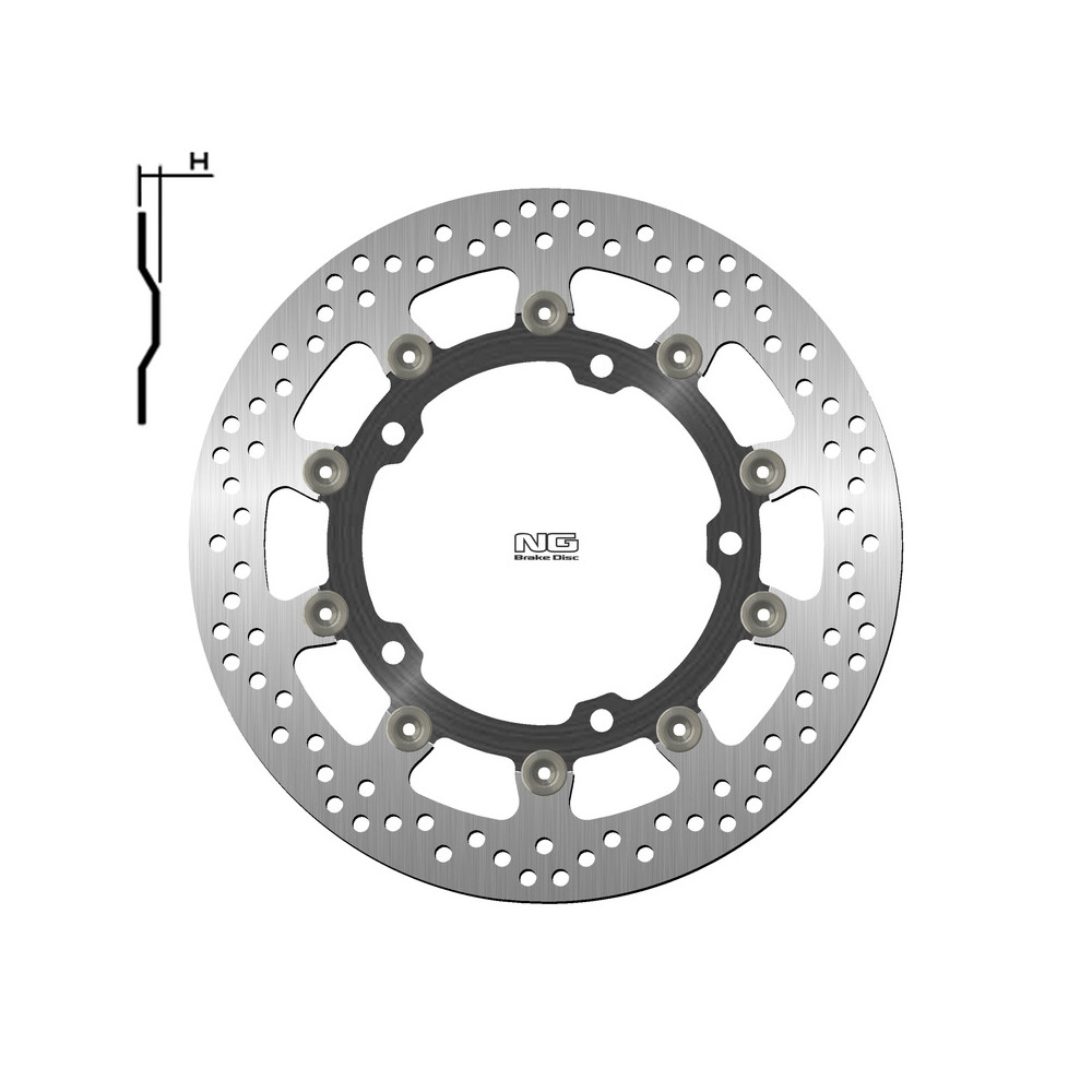 Disque de frein NG BRAKES Flottant - 1708G