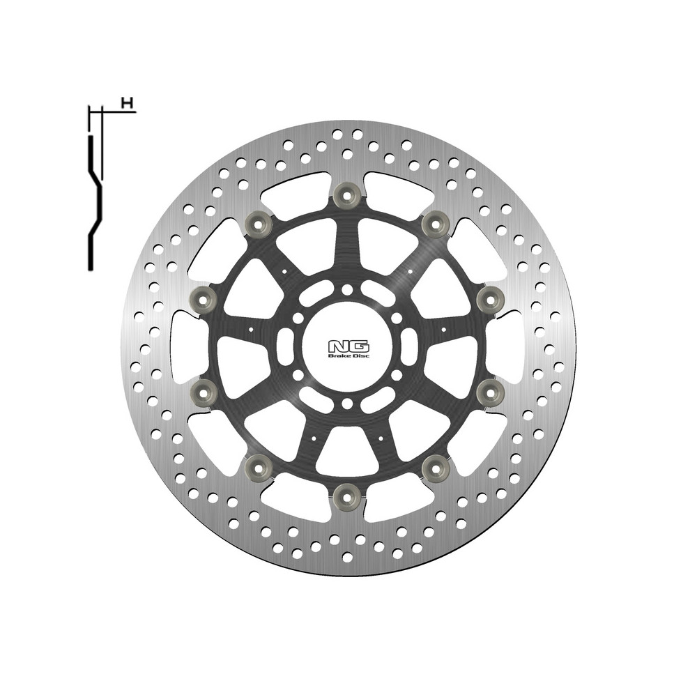 Disque de frein NG BRAKES Flottant - 1538G