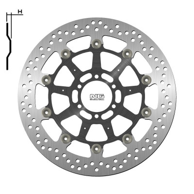 Disque de frein NG BRAKES Flottant - 1538G