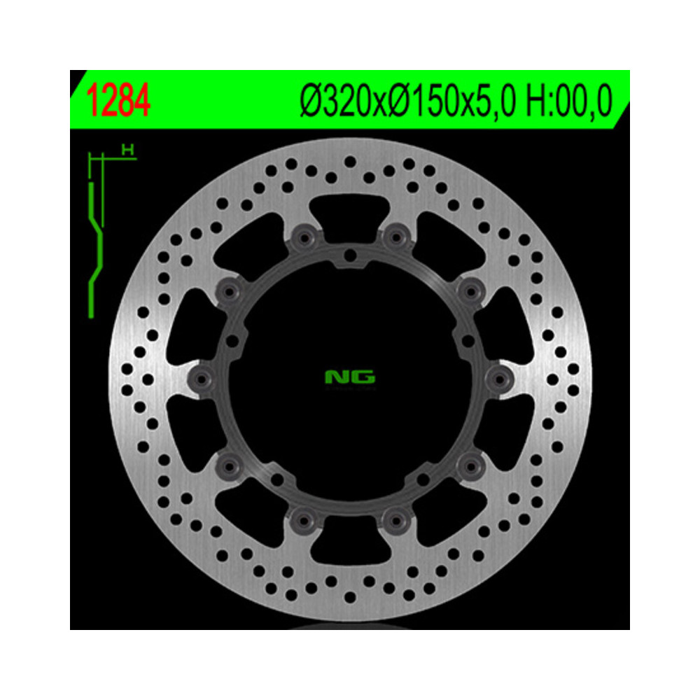 Disque de frein NG BRAKES flottant - 1284