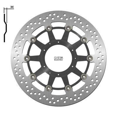 Disque de frein NG BRAKES flottant - 1446G