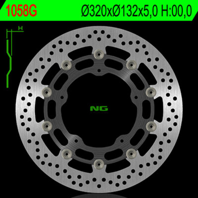 Disque de frein NG BRAKES flottant - 1058G