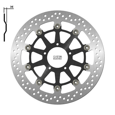 Disque de frein NG BRAKES Flottant - 1796G