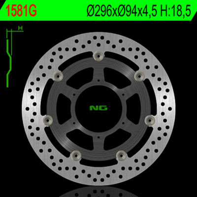 Disque de frein NG BRAKES flottant - 1581G