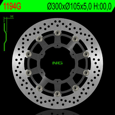 Disque de frein NG BRAKES flottant - 1194G