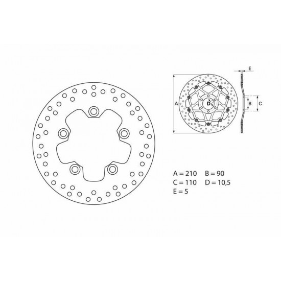 Disque de frein BREMBO Oro fixe - 68B40726