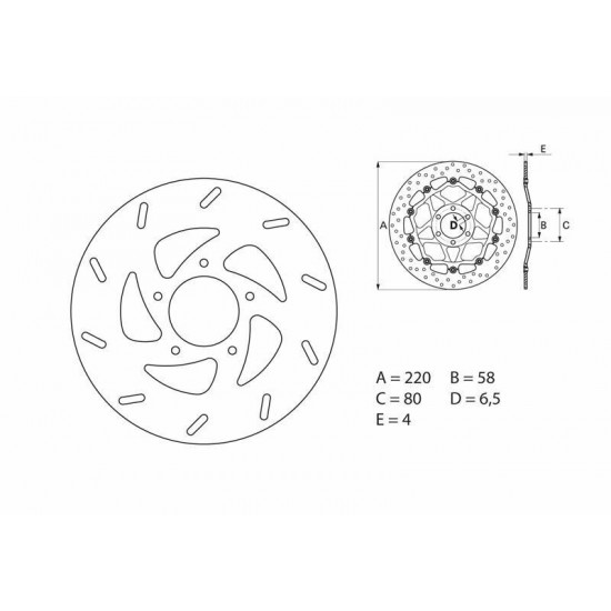 Disque de frein BREMBO Oro fixe - 68B40730