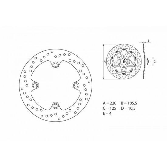 Disque de frein BREMBO Oro fixe - 68B40740