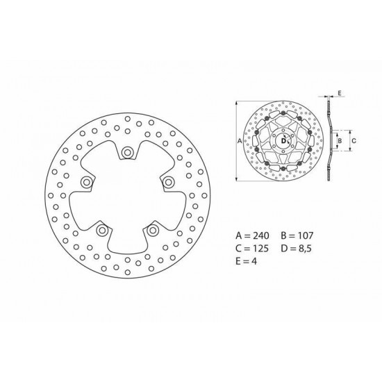 Disque de frein BREMBO Oro fixe - 68B40768