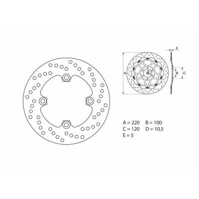 Disque de frein BREMBO Oro fixe - 68B40747