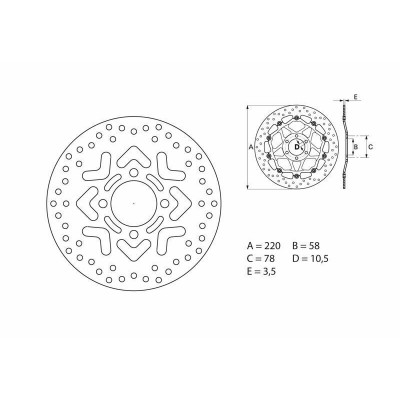 Disque de frein BREMBO Oro fixe - 68B40759