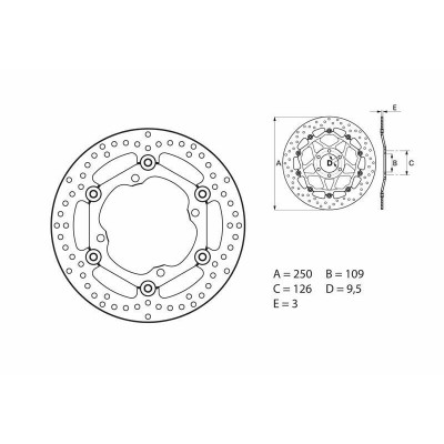 Disque de frein BREMBO Oro flottant - 78B40811