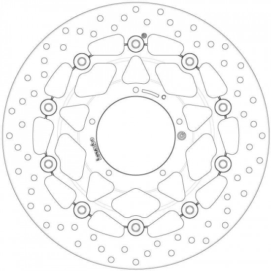 Disque de frein BREMBO Oro flottant - 78B408B7