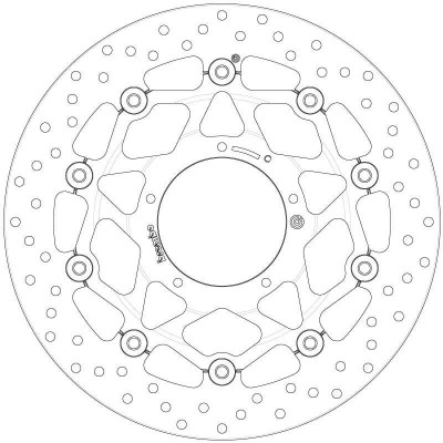 Disque de frein BREMBO Oro flottant - 78B408B7