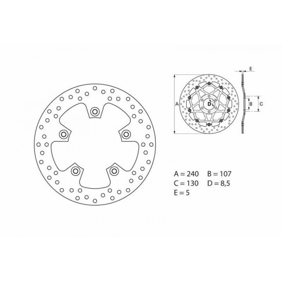 Disque de frein BREMBO Oro fixe - 68B407F1