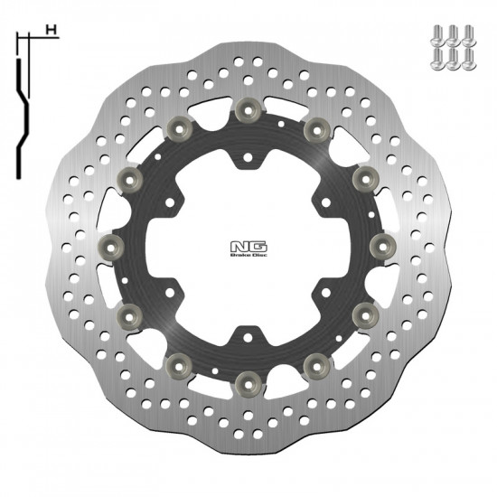 Disque de frein NG BRAKES Pétale Flottant - 1137XG