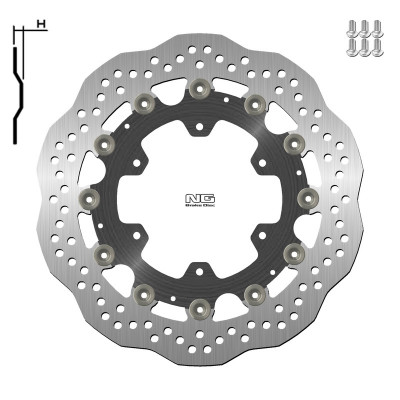 Disque de frein NG BRAKES Pétale Flottant - 1137XG