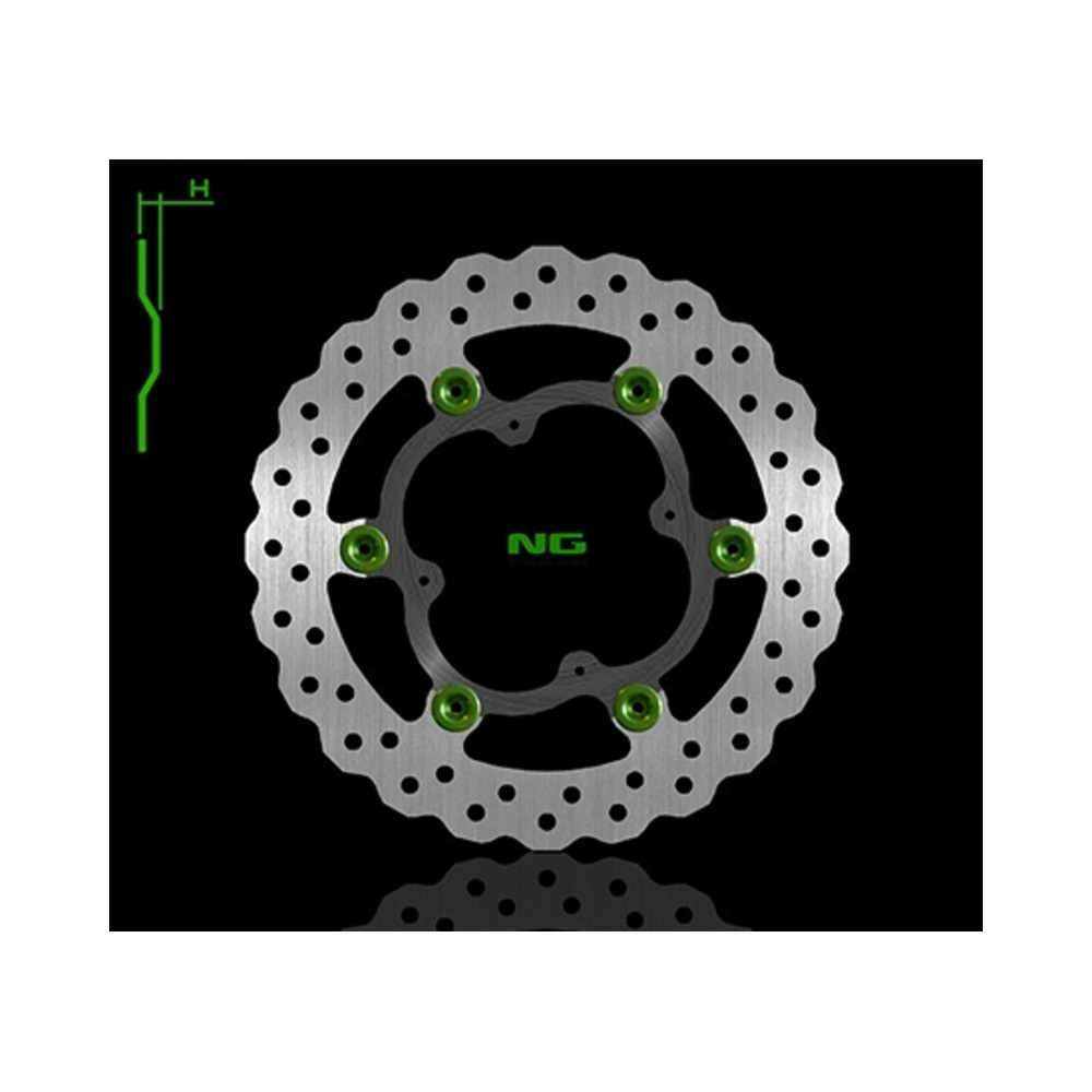 Disque de frein NG BRAKES pétale flottant - 1324X