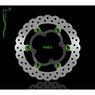 Disque de frein NG BRAKES pétale flottant - 1324X