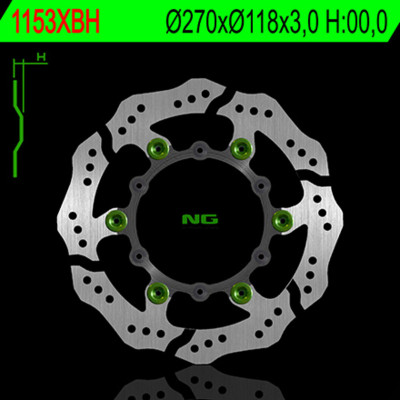 Disque de frein NG BRAKES pétale flottant - 1153XBH