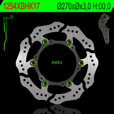 Disque de frein NG BRAKES pétale flottant - 1254XBH