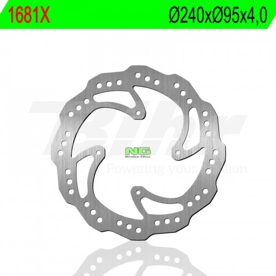 Disque de frein NG BRAKES pétale fixe - 1681X