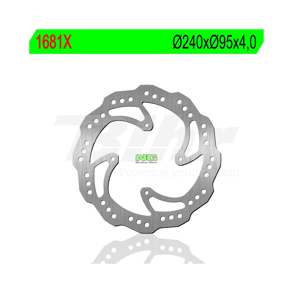 Disque de frein NG BRAKES pétale fixe - 1681X