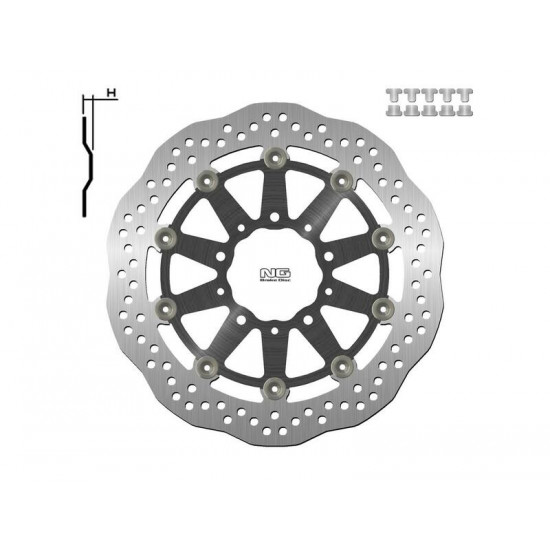 Disque de frein NG BRAKES Pétale Flottant - 1701XG