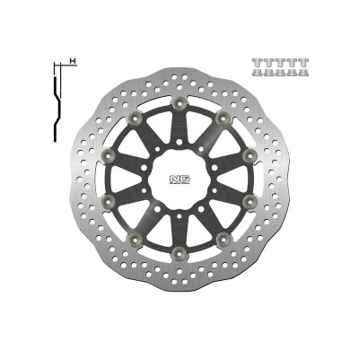 Disque de frein NG BRAKES Pétale Flottant - 1701XG