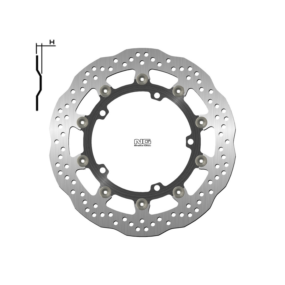 Disque de frein NG BRAKES Pétale Flottant - 1708XG