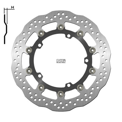 Disque de frein NG BRAKES Pétale Flottant - 1708XG