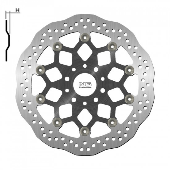 Disque de frein NG BRAKES Pétale Flottant - 1717XG