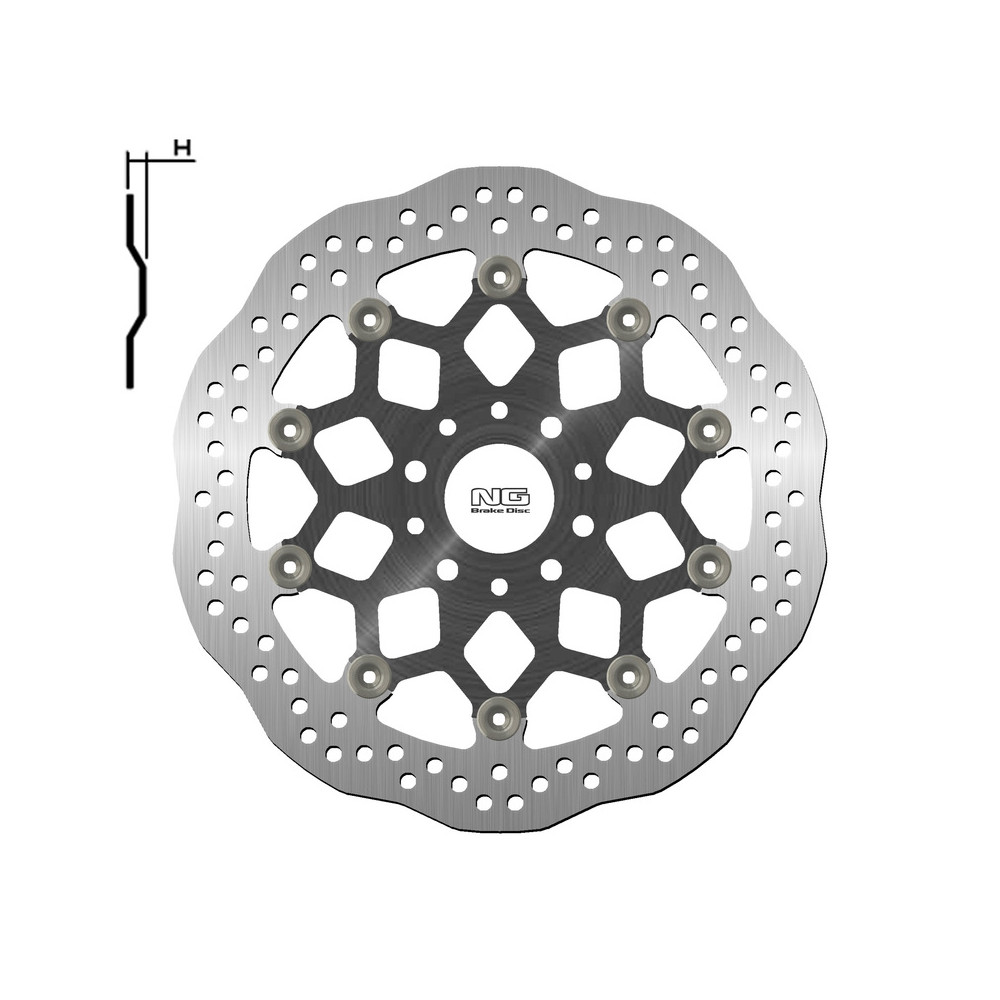 Disque de frein NG BRAKES Pétale Flottant - 1717XG