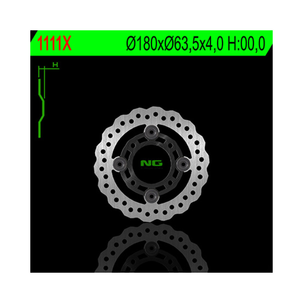 Disque de frein NG BRAKES pétale flottant - 1111X