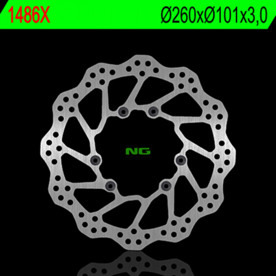 Disque de frein NG BRAKES pétale fixe - 1486X