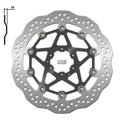 Disque de frein NG BRAKES pétale flottant - 1643XG