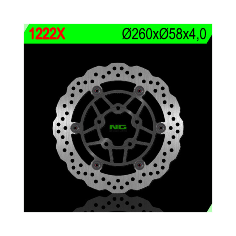 Disque de frein NG BRAKES pétale flottant - 1222X