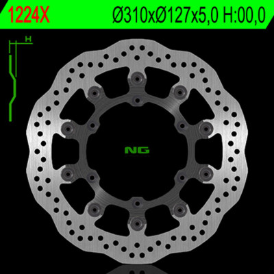 Disque de frein NG BRAKES pétale flottant - 1224X