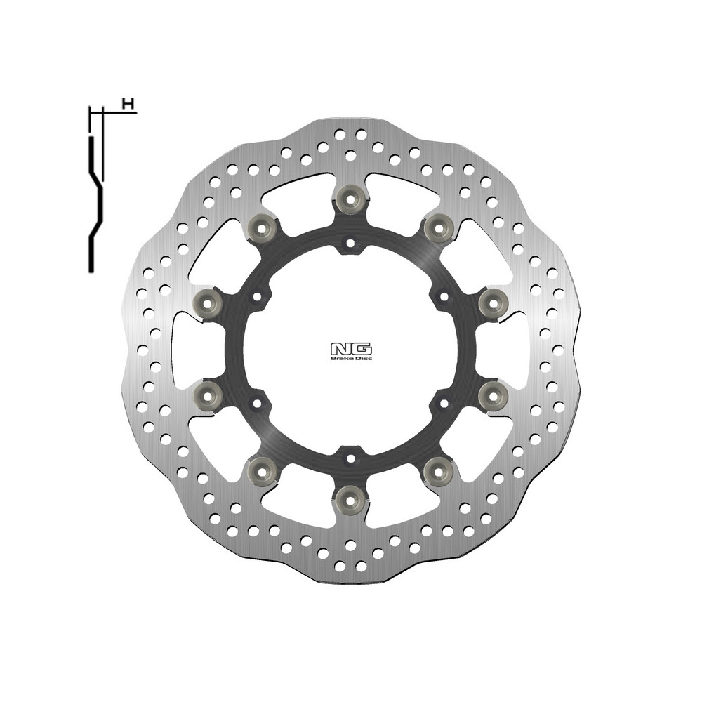 Disque de frein NG BRAKES Pétale Flottant - 1224XG