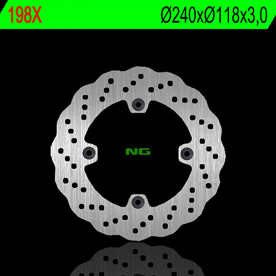 Disque de frein NG BRAKES pétale fixe - 198X