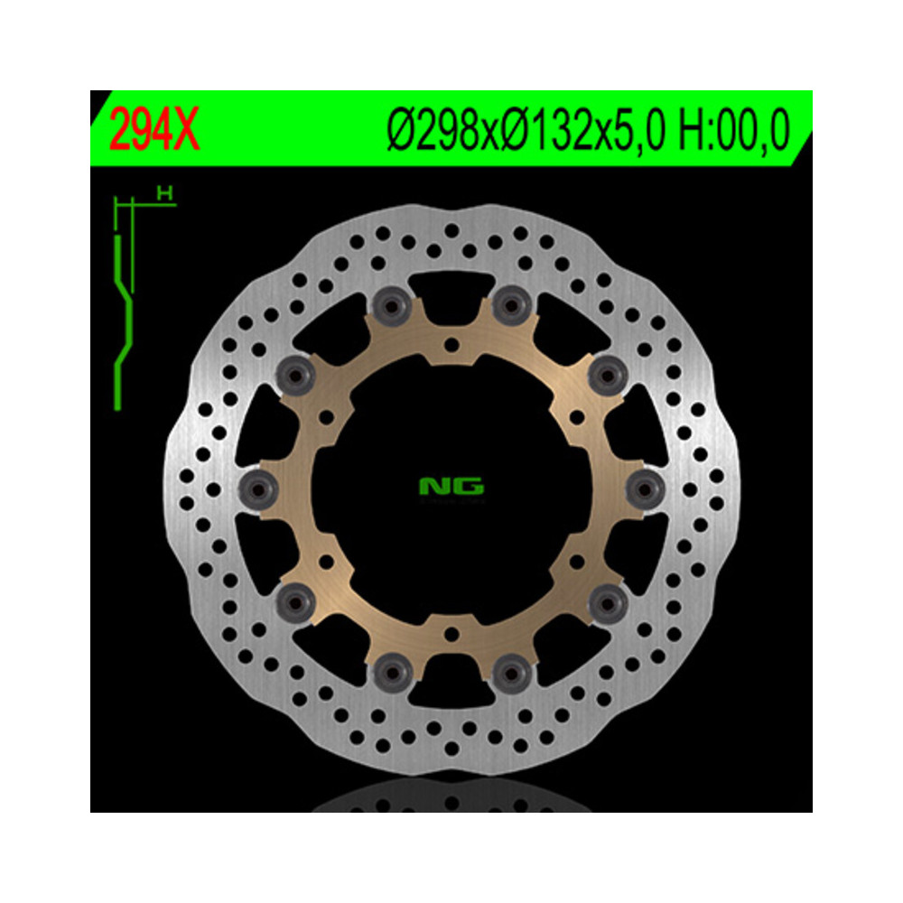 Disque de frein NG BRAKES pétale flottant - 294X