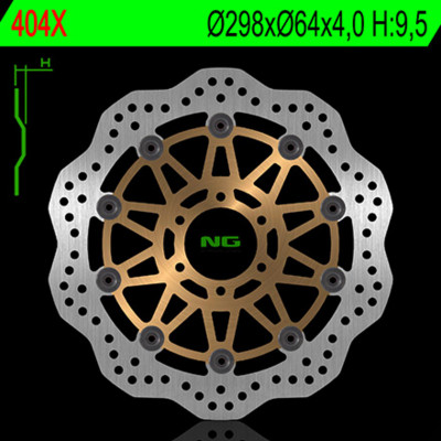 Disque de frein NG BRAKES pétale flottant - 404X