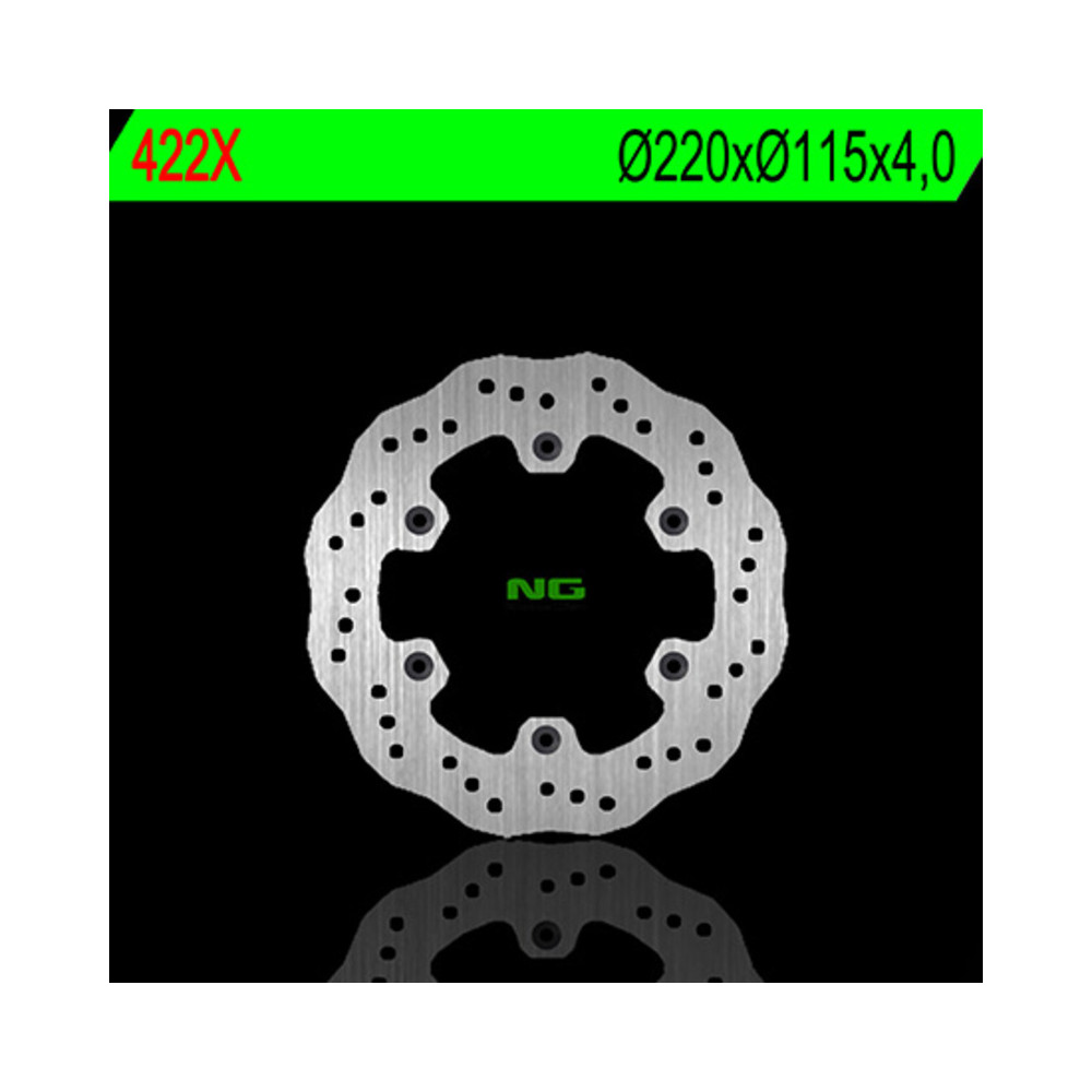 Disque de frein NG BRAKES pétale fixe - 422X