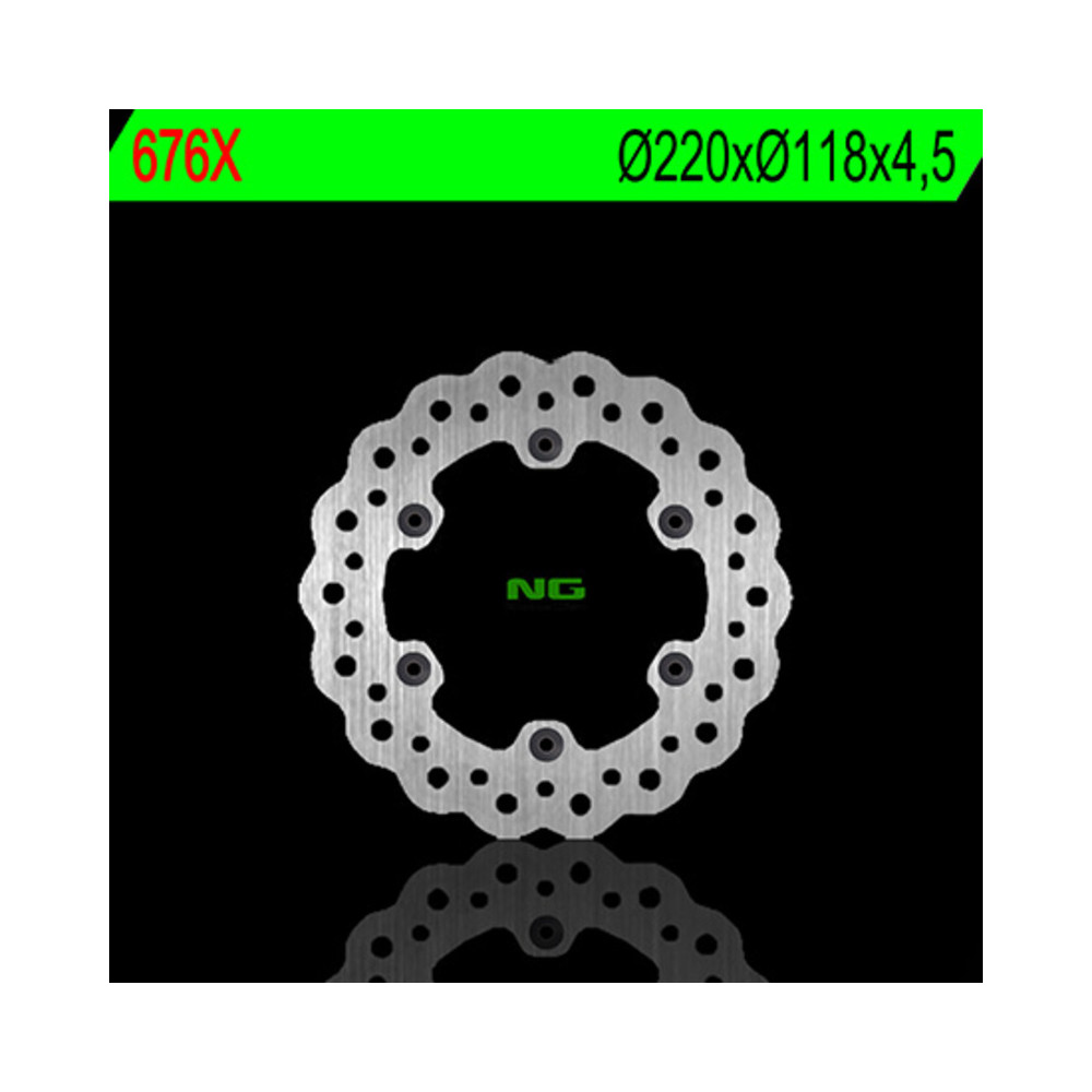 Disque de frein NG BRAKES pétale fixe - 676X