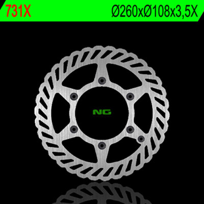 Disque de frein NG BRAKES pétale fixe - 731X