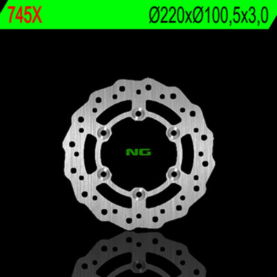 Disque de frein NG BRAKES pétale fixe - 745X