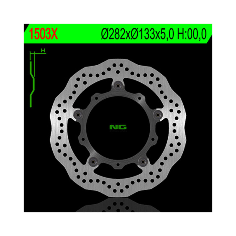 Disque de frein NG BRAKES pétale semi-flottant - 1503X.